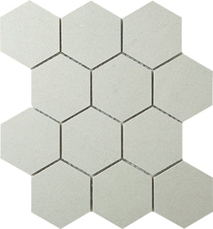 Durastone Ashgrey Porcelain Mosaic tile face, 260 x 300 mm
