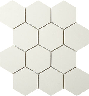 Durastone Crema Luna Porcelain Mosaic tile face, 260 x 300 mm