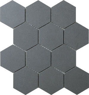 Durastone Steel Grey Porcelain Mosaic tile face, 260 x 300 mm