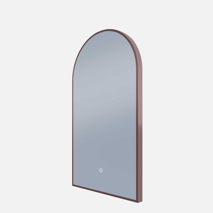Framed A Series Arch LED Mirror Cuban Bronze