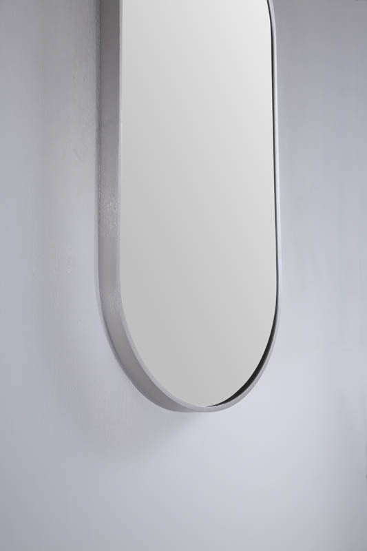 Modern Oblong Mirror Brits Nickel product view