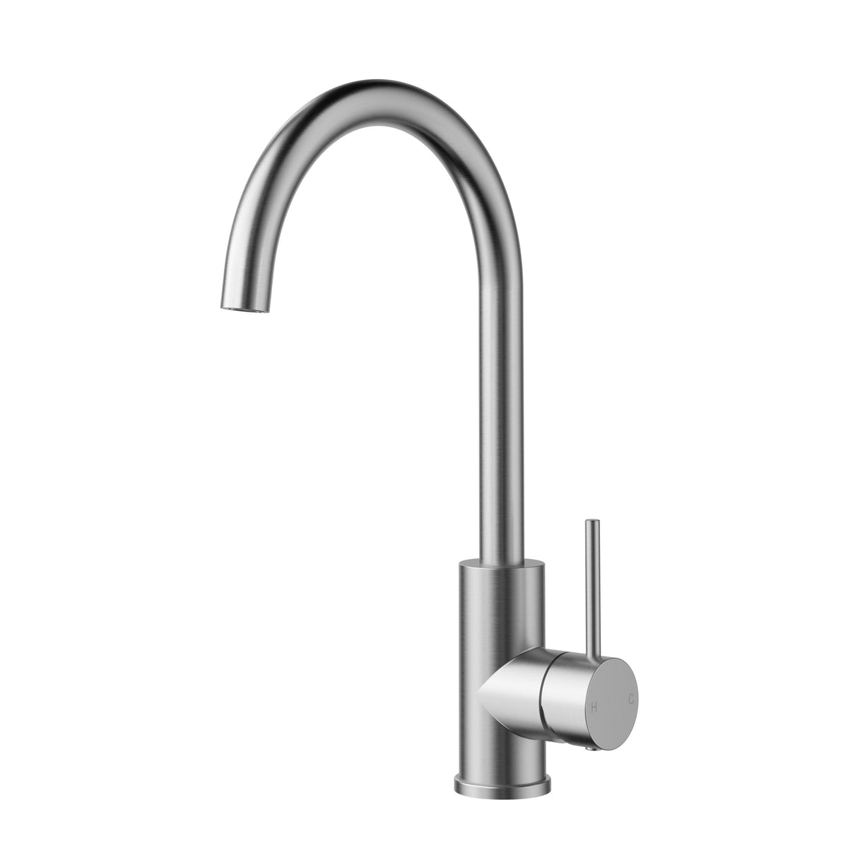Otus Slimline Sink Mixer Gooseneck - Stainless Steel