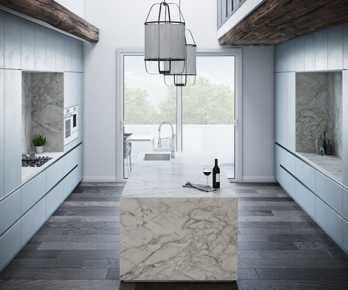 Dekton Portum in a kitchen