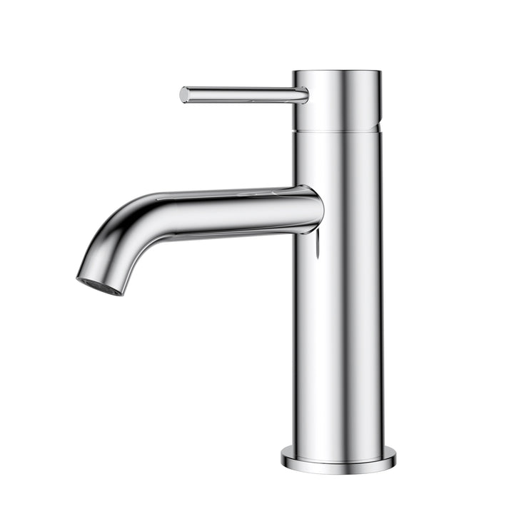 Otus Slimline Basin Mixer Curved Spout - Chrome