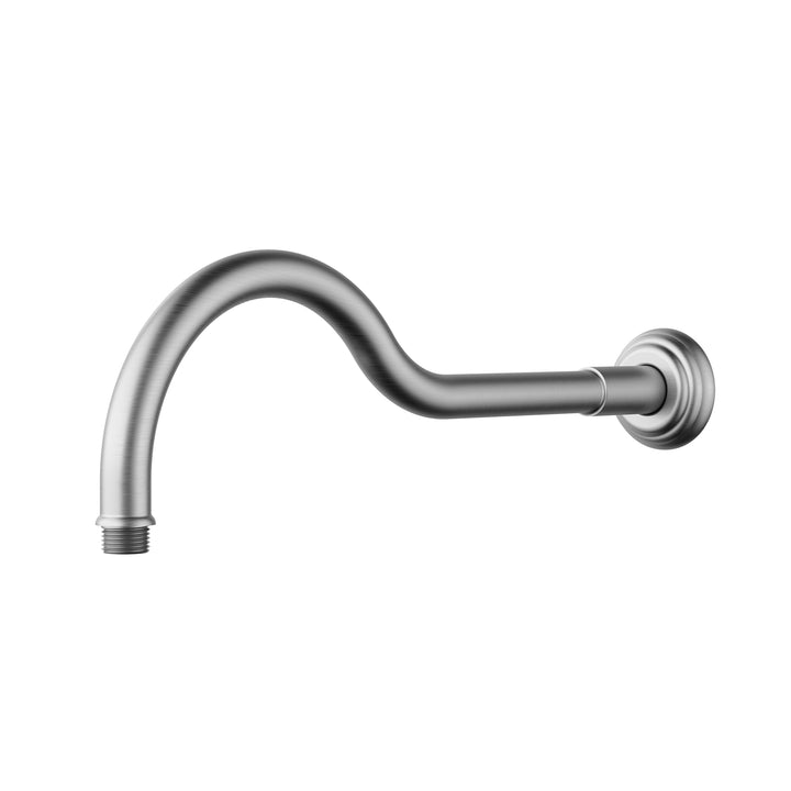 Clasico Shower Arm Horizontal 400mm - Brushed Nickel