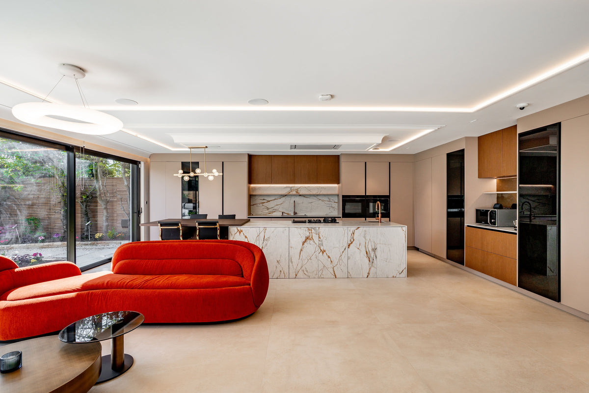 Reverie Dekton 8mm in a living area setting