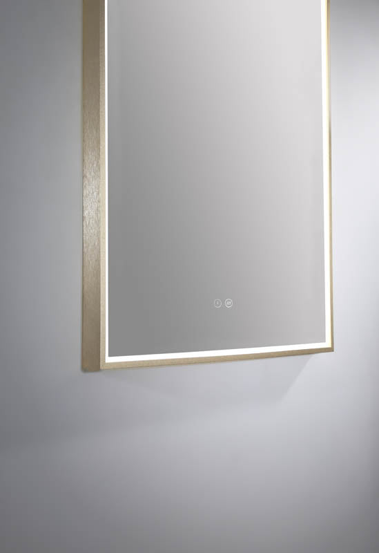 Arch LED Mirror Baltic Brass lifestyle view