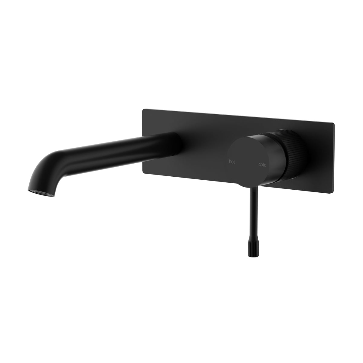 Linie Wall Basin Mixer Trim Kit 220mm Spout - Matt Black
