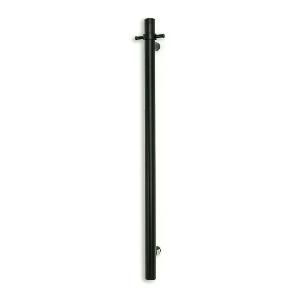 Radiant Vertical Towel Rail 40 x 950mm - blk-vtr-950-hook