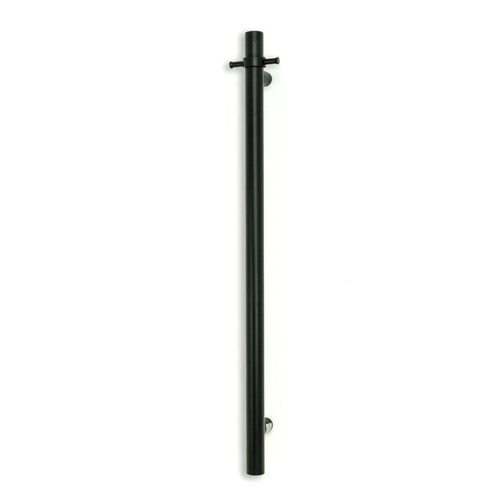 Radiant Vertical Towel Rail 40 x 950mm - blk-vtr-950-hook