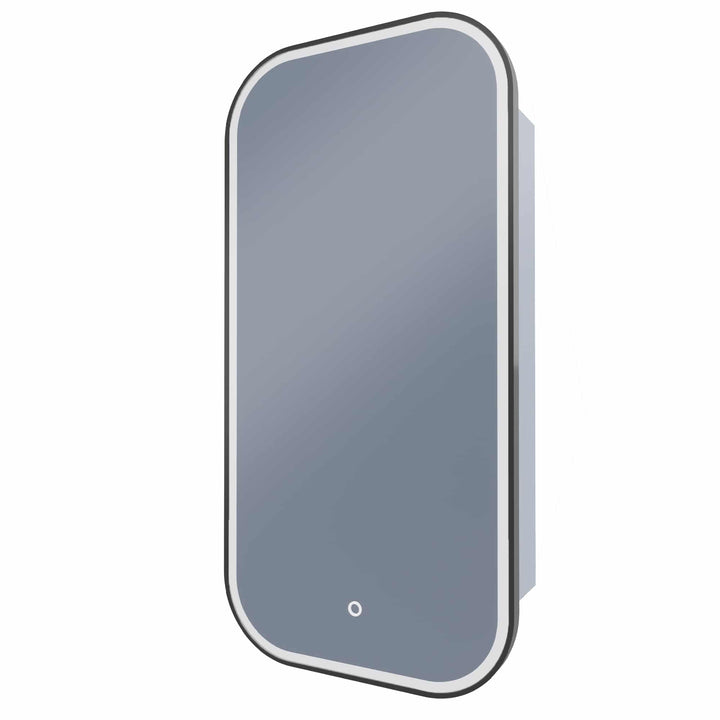 Piazza LED Rectangle Shaving Cabinet Georgian Metal product view