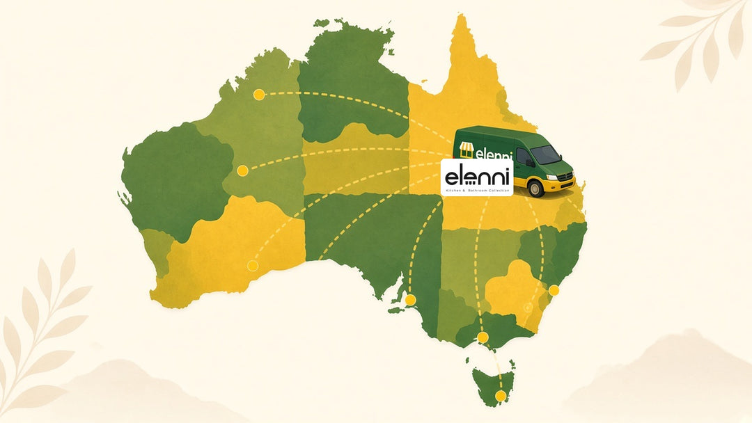 Australia Wide Delivery — Elenni branded van from Brisbane