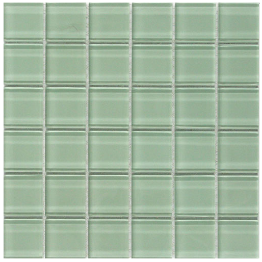 Classic Crystal Glass Mosaic 50 x 50 mm tile face, 300 x 300 mm
