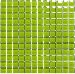 Classic Crystal Glass Mosaic 25 x 25 mm tile face, 300 x 300 mm
