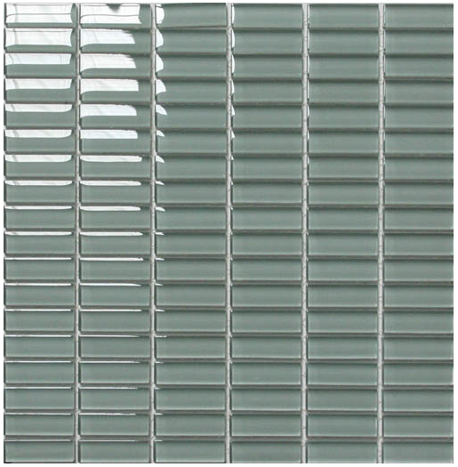 Classic Crystal Glass Mosaic 50 x 15 mm tile face, 300 x 300 mm