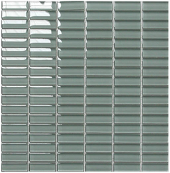 Classic Crystal Glass Mosaic 50 x 15 mm tile face, 300 x 300 mm