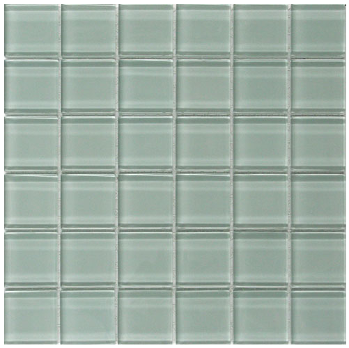 Classic Crystal Glass Mosaic 50 x 50 mm tile face, 300 x 300 mm