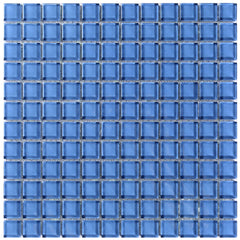 Classic Crystal Glass Mosaic 25 x 25 mm tile face, 300 x 300 mm