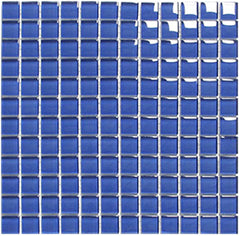 Classic Crystal Glass Mosaic 25 x 25 mm tile face, 300 x 300 mm