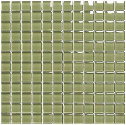 Classic Crystal Glass Mosaic 25 x 25 mm tile face, 300 x 300 mm