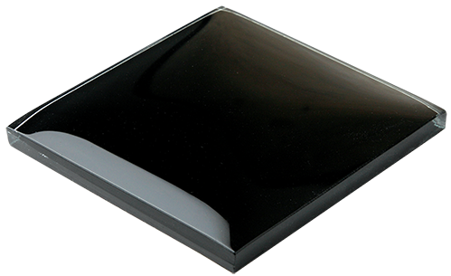 Archluxe 3D ES32 Arch Nero Glass Tile tile face, 100 x 100 mm