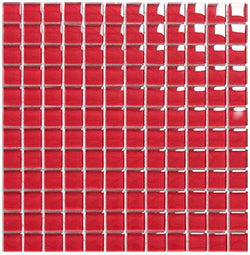 Classic Crystal Glass Mosaic 25 x 25 mm tile face, 300 x 300 mm