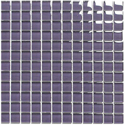 Classic Crystal Glass Mosaic 25 x 25 mm tile face, 300 x 300 mm