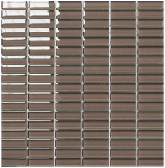 Classic Crystal Glass Mosaic 50 x 15 mm tile face, 300 x 300 mm