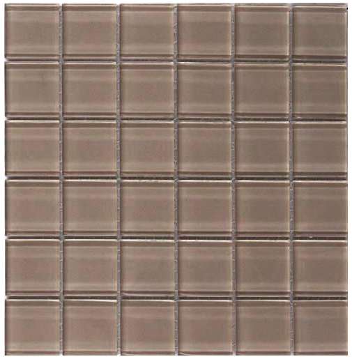 Classic Crystal Glass Mosaic 50 x 50 mm tile face, 300 x 300 mm