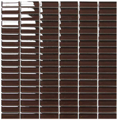 Classic Crystal Glass Mosaic 50 x 15 mm tile face, 300 x 300 mm