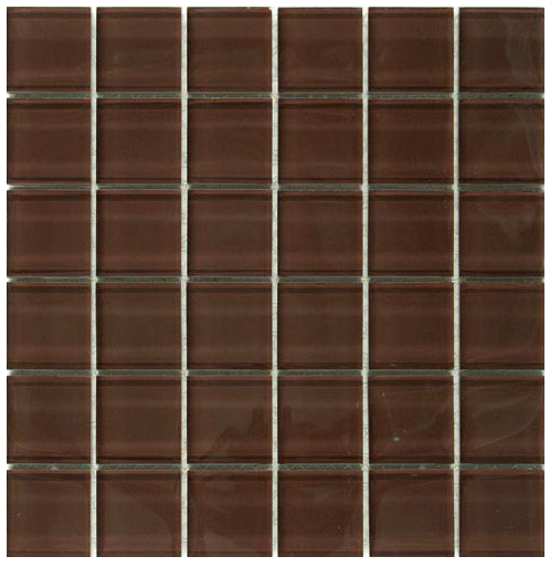 Classic Crystal Glass Mosaic 25 x 25 mm tile face, 300 x 300 mm