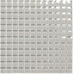 Classic Crystal Glass Mosaic 25 x 25 mm tile face, 300 x 300 mm