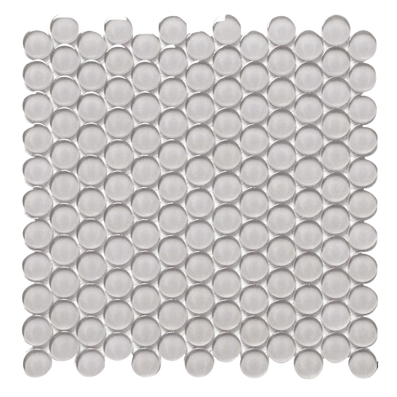Round 25 ES56 Oxygen Glass Mosaic tile face, 290 x 290 mm