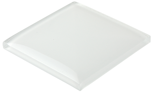 Archluxe 3D ES58 Arch Super White Glass Tile tile face, 100 x 100 mm