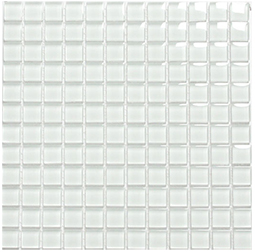 Classic Crystal Glass Mosaic 25 x 25 mm tile face, 300 x 300 mm