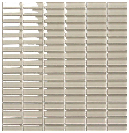 Classic Crystal Glass Mosaic 50 x 15 mm tile face, 300 x 300 mm