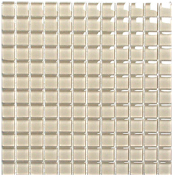 Classic Crystal Glass Mosaic 25 x 25 mm tile face, 300 x 300 mm