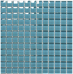 Classic Crystal Glass Mosaic 25 x 25 mm tile face, 300 x 300 mm