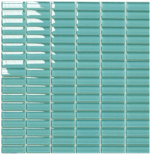 Classic Crystal Glass Mosaic 50 x 15 mm tile face, 300 x 300 mm