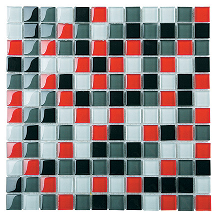 Classic Crystal Glass Mosaic 25 x 25 mm tile face, 300 x 300 mm