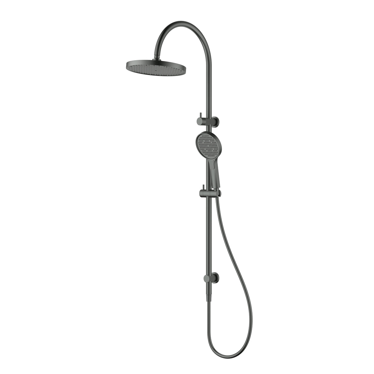 Linie Round Multi-Function Shower Set 250mm - Gun Metal