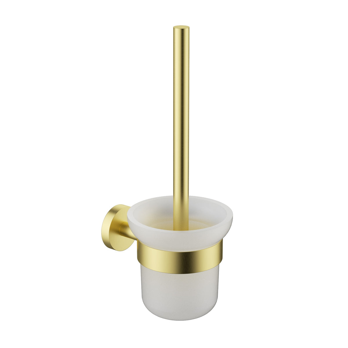 Otus Slimline Toilet Brush Set - Brushed Gold
