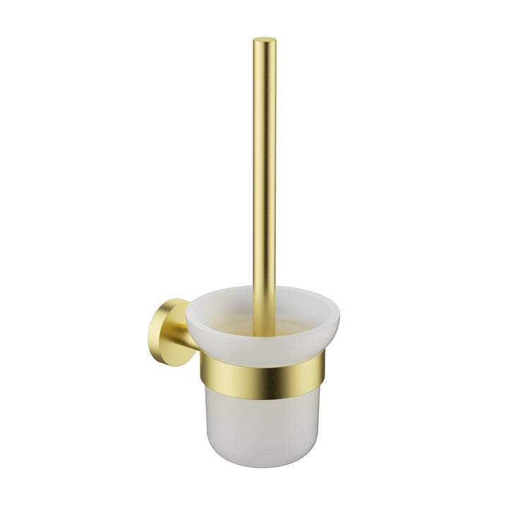 Otus Slimline Toilet Brush Set - Brushed Gold