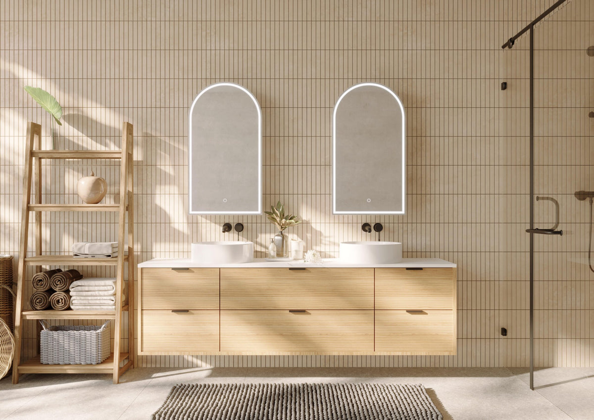 Blanca LED Shaving Cabinet Frameless lifestyle view