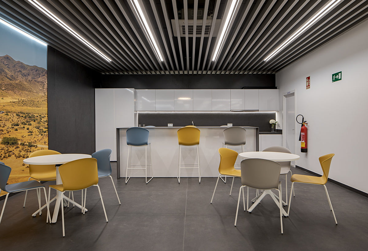 Dekton Eter in a commercial break room
