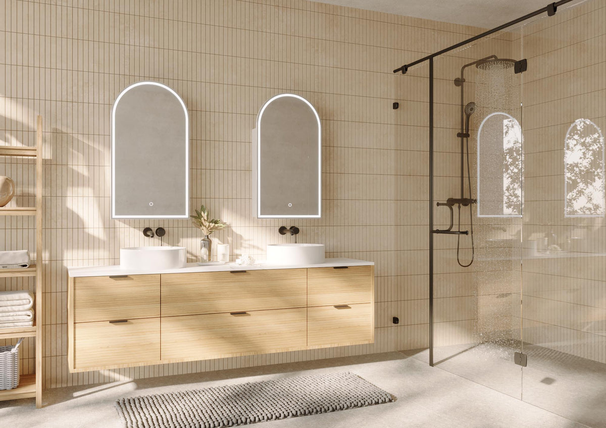 Blanca LED Shaving Cabinet Frameless lifestyle view 2
