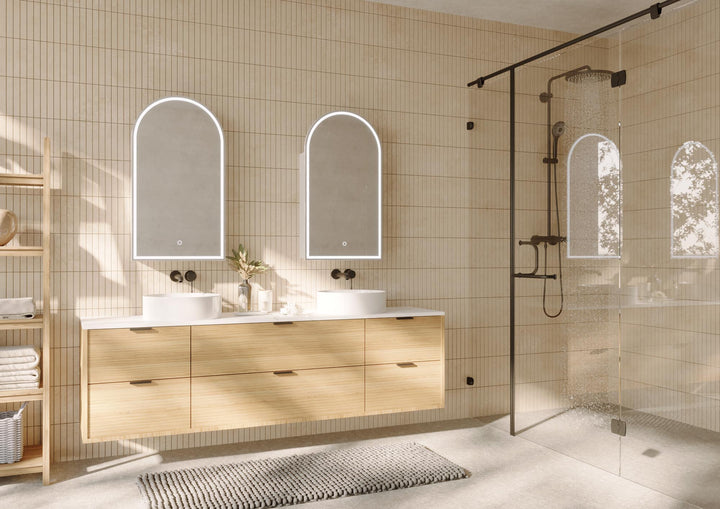Blanca LED Shaving Cabinet Frameless lifestyle view 2