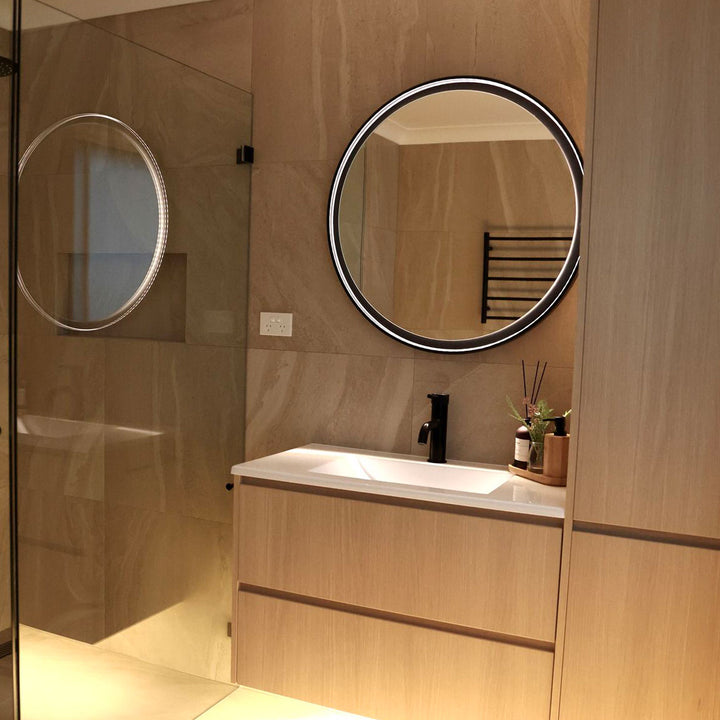 Eclipse LED Mirror Matte Black lifestyle view 4
