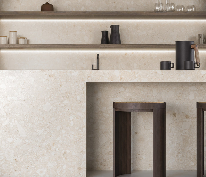 Dekton Ava in a kitchen, close-up