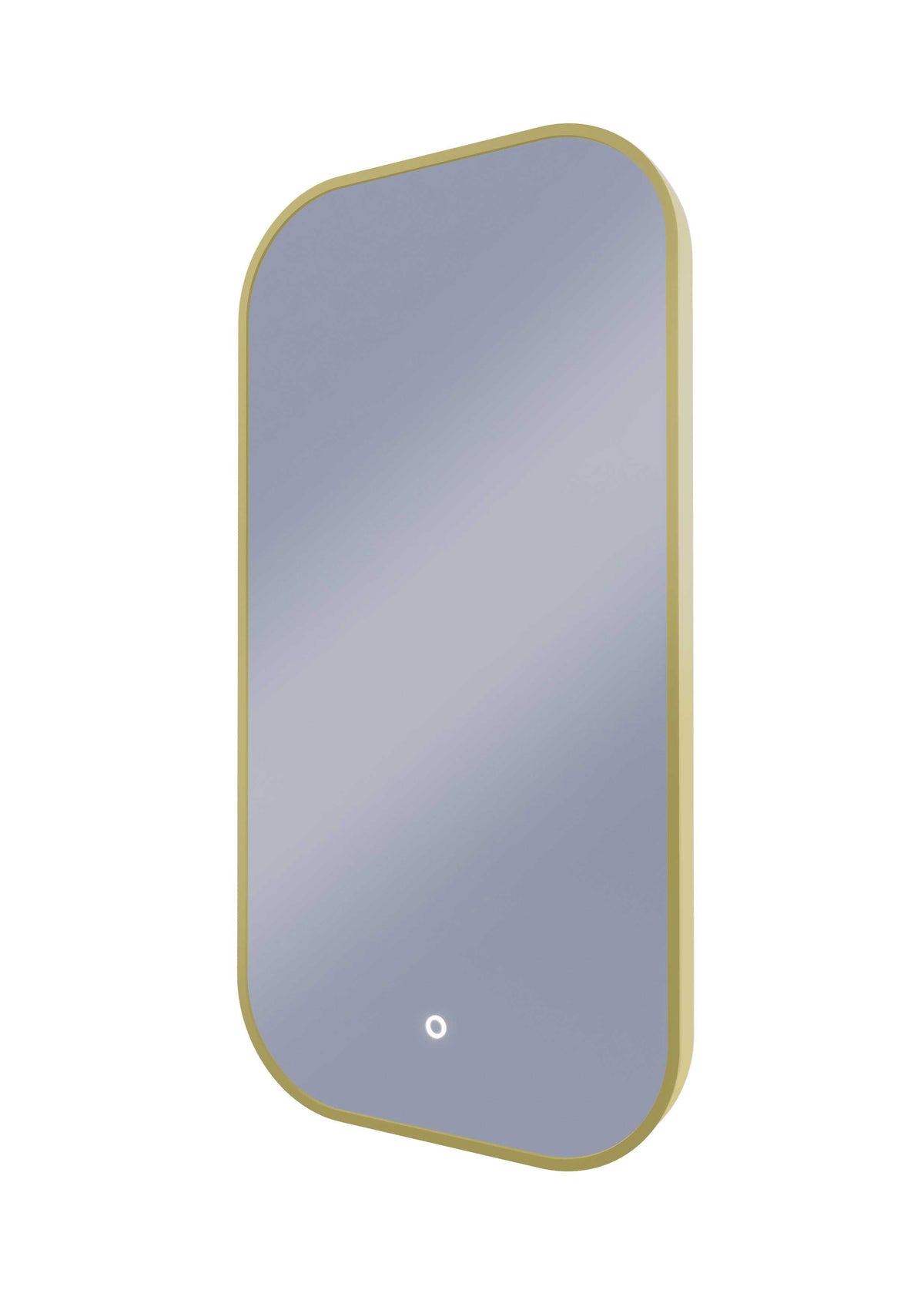 Framed I Series Soft Rectangle LED Mirror Nordic Gold